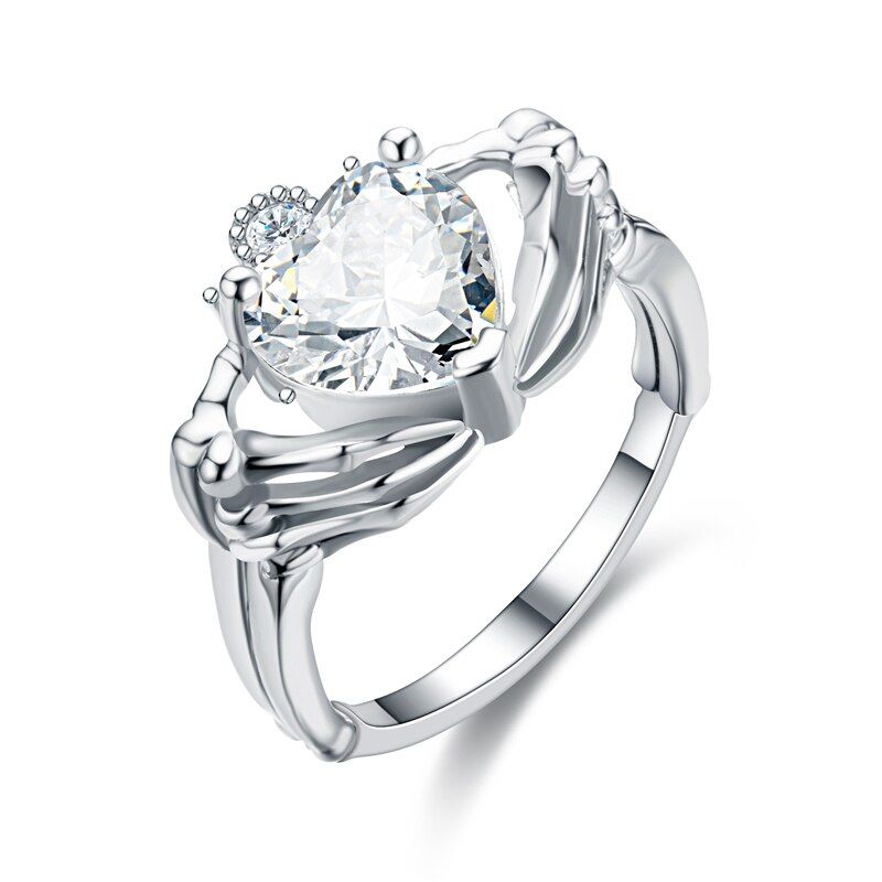 Punk  Heart Ring Women Ring  jewelry gift