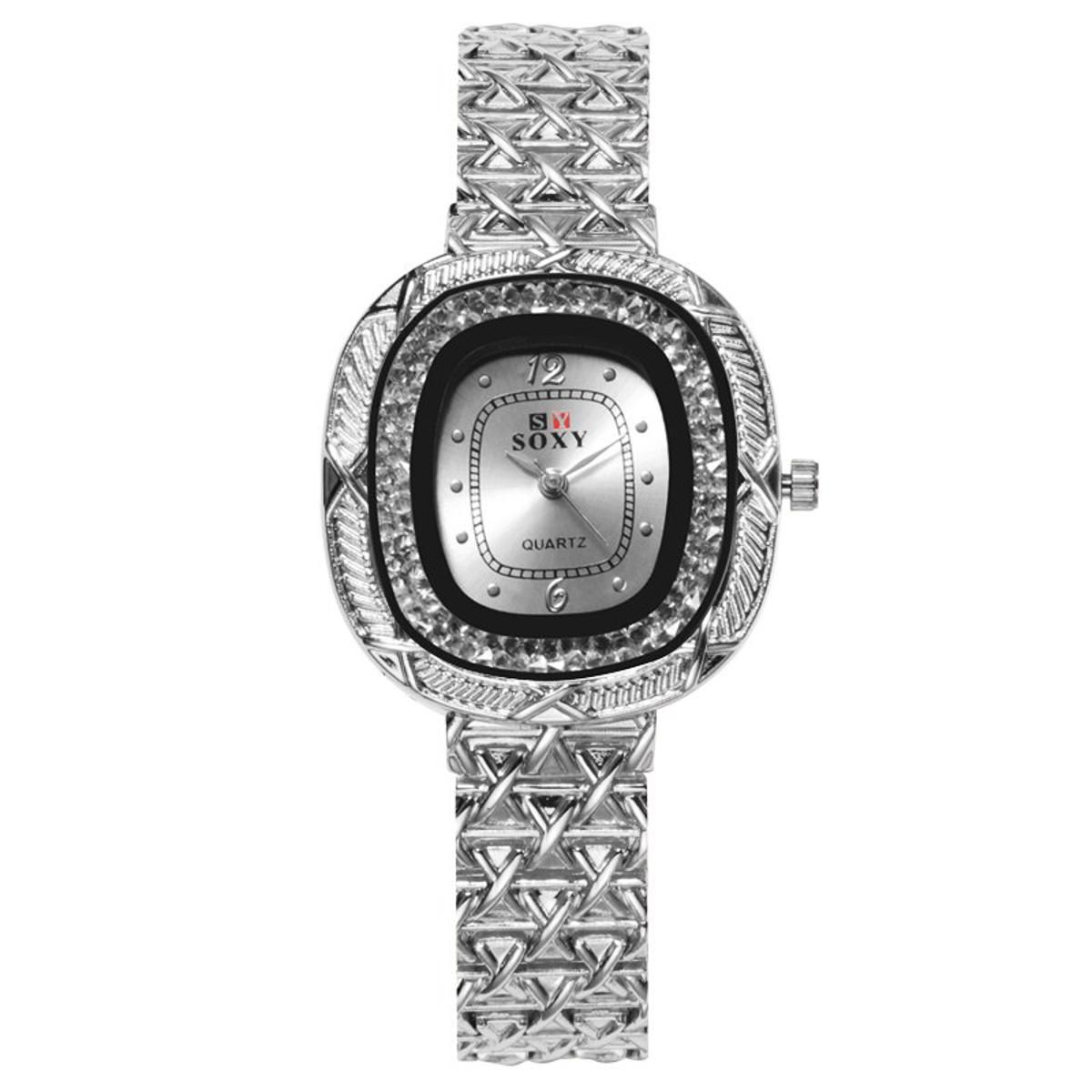 SOXY Feminino Relogio Women Watches Ladies Bracelet Watch Quartz Dress Wristwatch Full Steel Luxury mujer kol saati clock