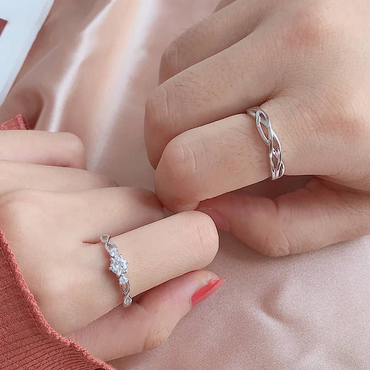 Adjustable Couple Rings For Men Women - Ring For Girls