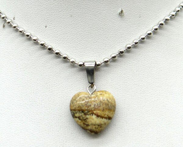Natural Stone 16mm Turquoises Quartz crystal tiger eye Opal Charms Heart-shaped Pendant for diy stainless steel necklace Jewelry