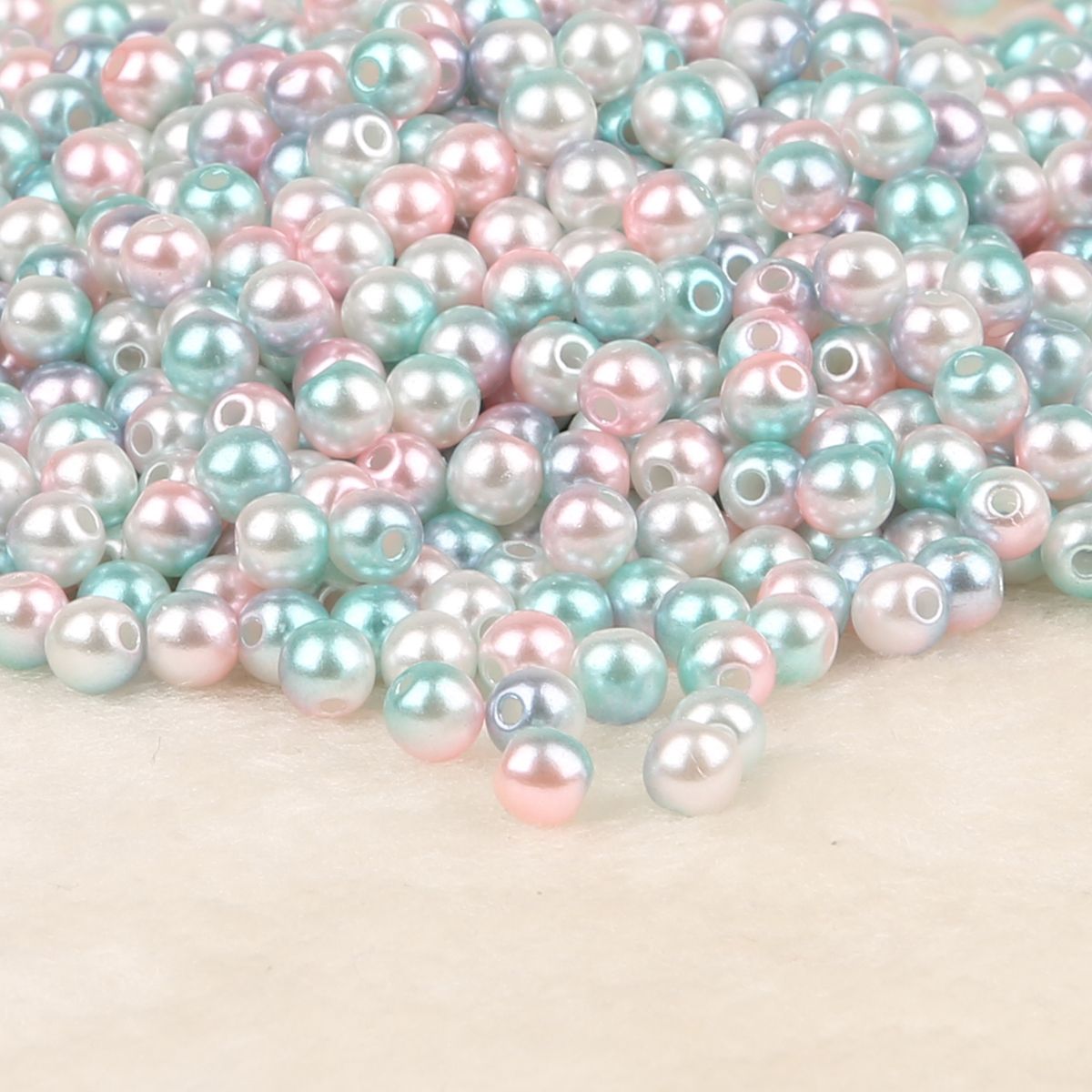 4 6 8 10mm ABS Acrylic Imitation Beads Ready Stock Beading Diy Jewelry Suitable for All Jewelry Craft