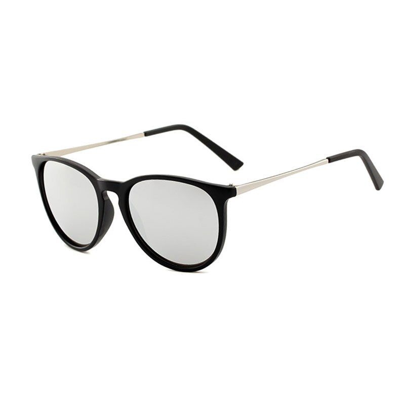 SilverHUHAITANG Vintage Classic Sunglasses Men Vintage Cat Eye Sunglases For Women Luxury Brand MensDesigner Sun Glasses