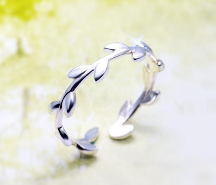 SMJEL Korean New Geometric Circle Open Adjustable Rings For Women Micro Pave Feather Leaves Wave Cat Femme Finger Rings Gifts