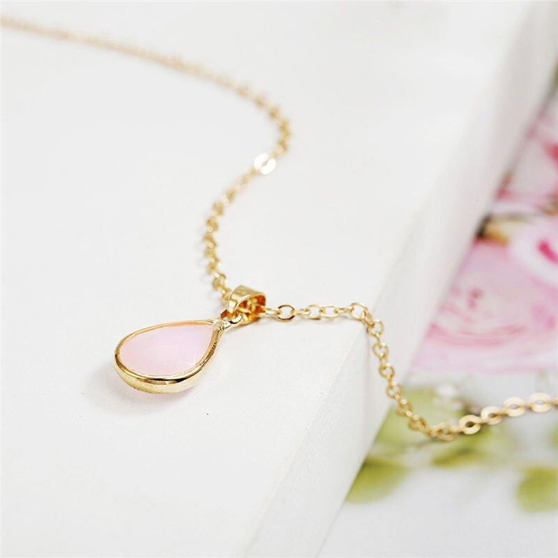 New Style Fashion Temperament Natural Water Drop Pendant Necklace For Women Girls Beautiful Necklace Jewelry