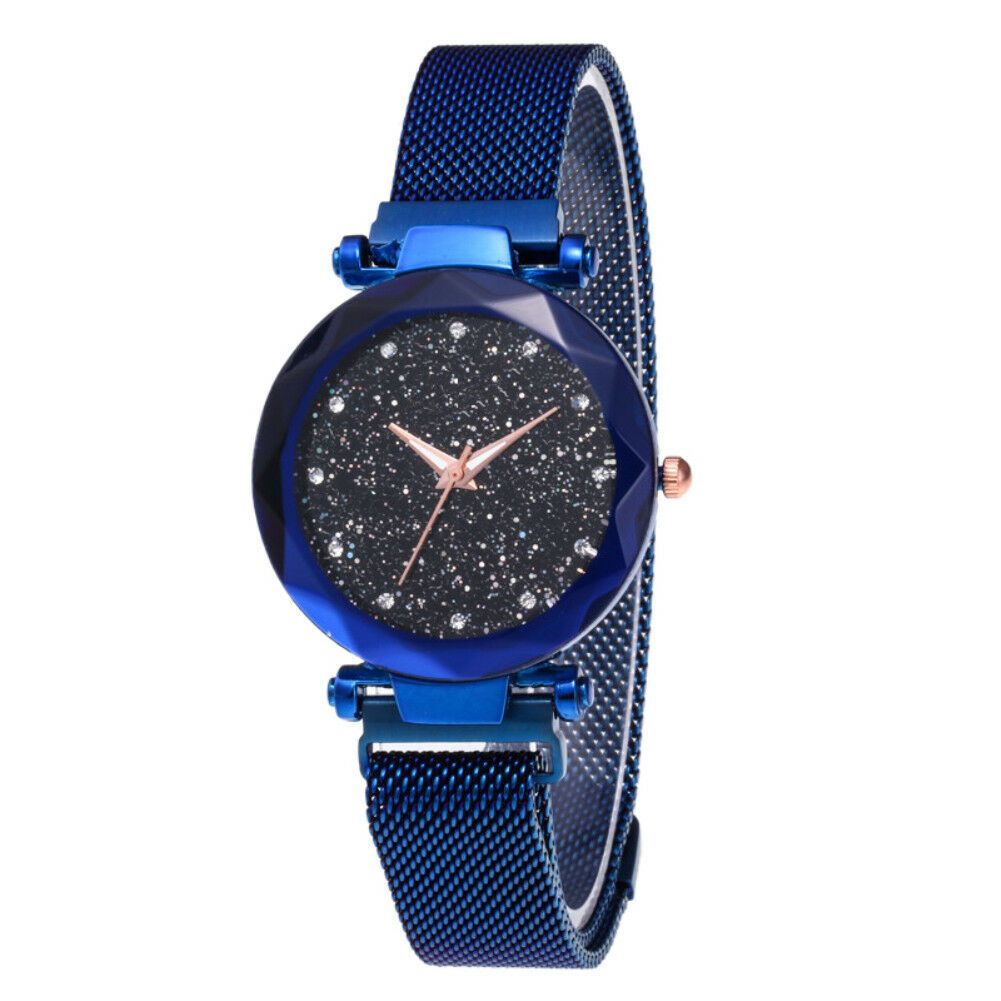 Starry Sky Stainless Watch Magnet Strap Buckle Quartz Wrist Watch Gift Multi Color