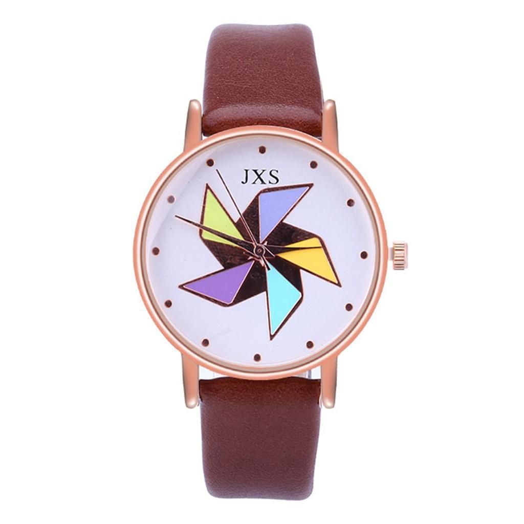 【BestGO】Women Fashion Luxury Leisure Set Auger Leather Steel Quartz Watch