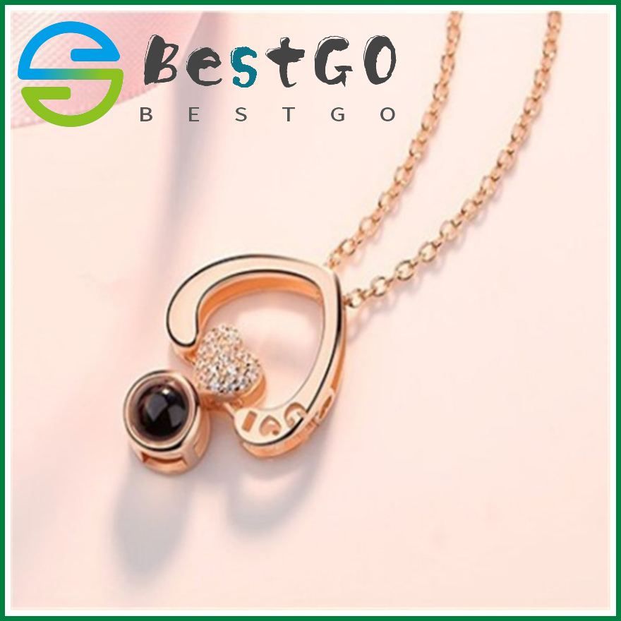 Necklace Female Korean Of A Deer Has You Projection Stone Pendant Fashion One Hundred Languages ​​Collarbone Chain Necklace