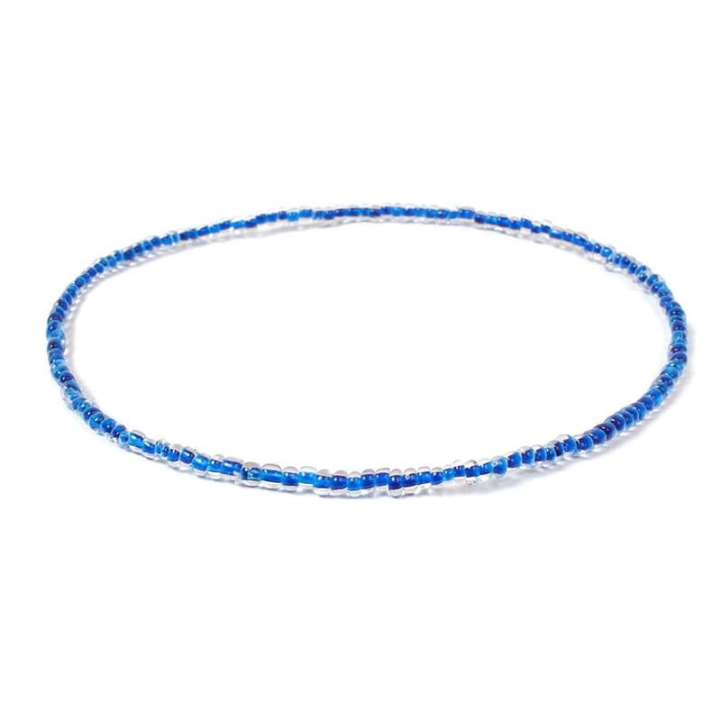 coxeer 1pc Bohemian Style Bead Decor Necklace Choker Handmade Cute Bohemia Bead Choker Necklace Jewelry  For Beach