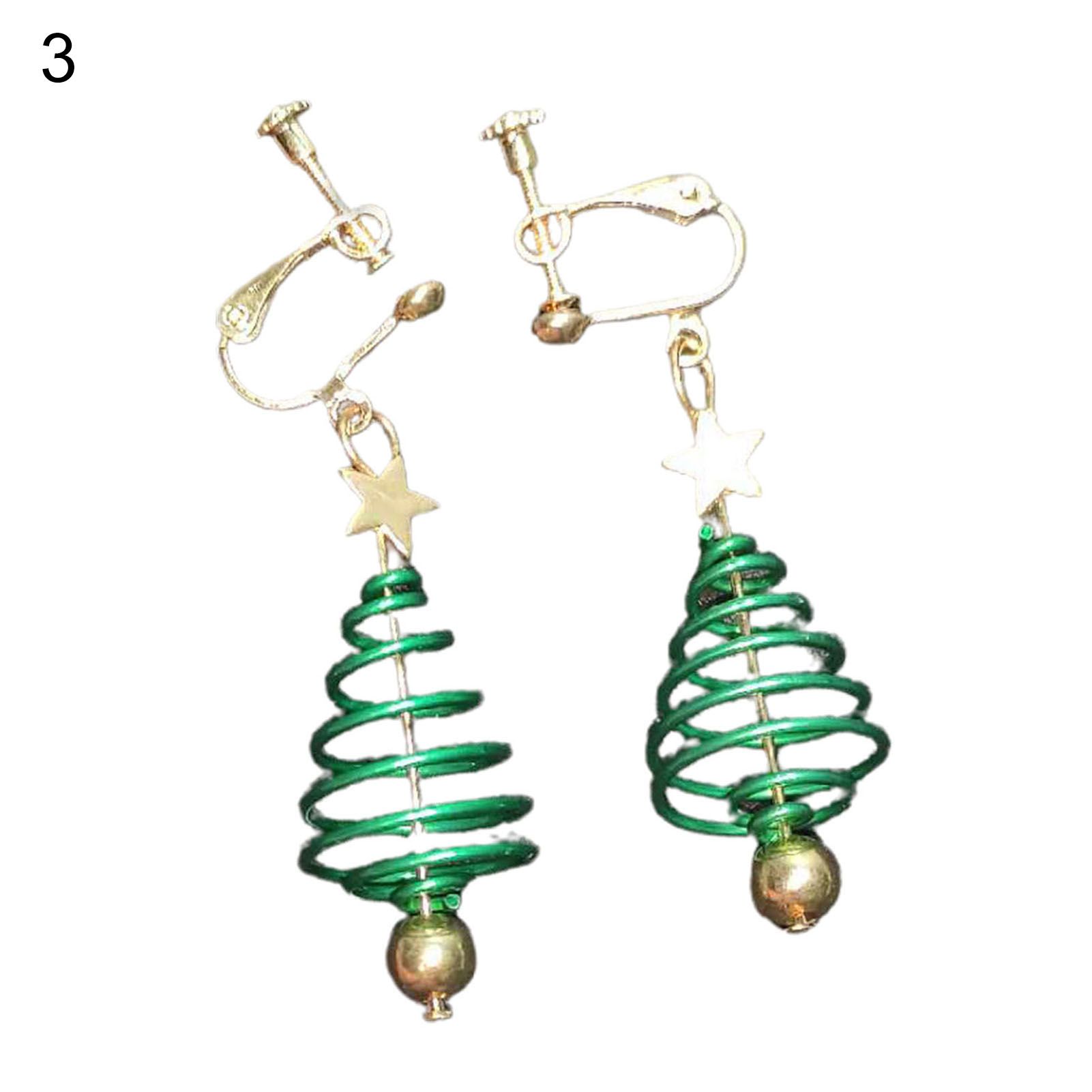 Ear Drops Vibrant Ladies Xmas Ear Clips
