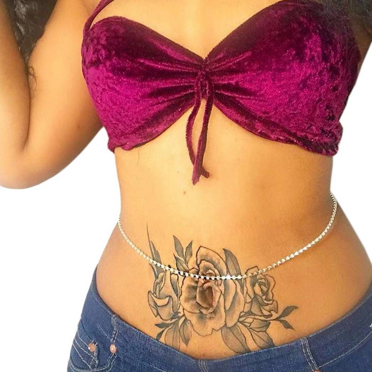 Belly Waist Chain Body Jewelry Women Bikini Beach Body Chain Vintage Charm Body Chain Jewelry Silver