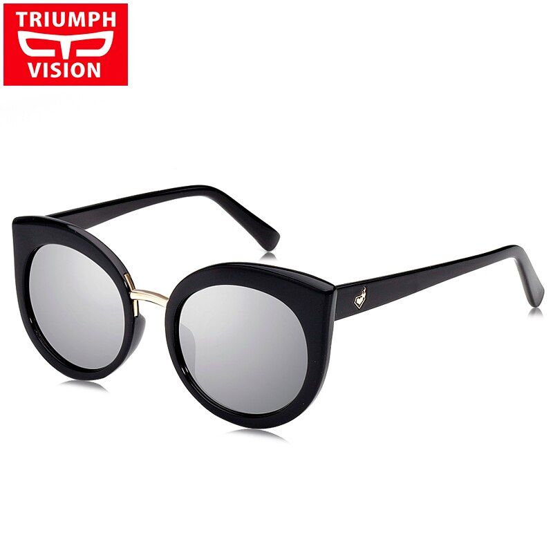3TRIUMPH VISION Cat Eye Sunglasses Female Women Loverly Pink Heart Sun Glasses For Women Style Summer UV400 Oculos lunette
