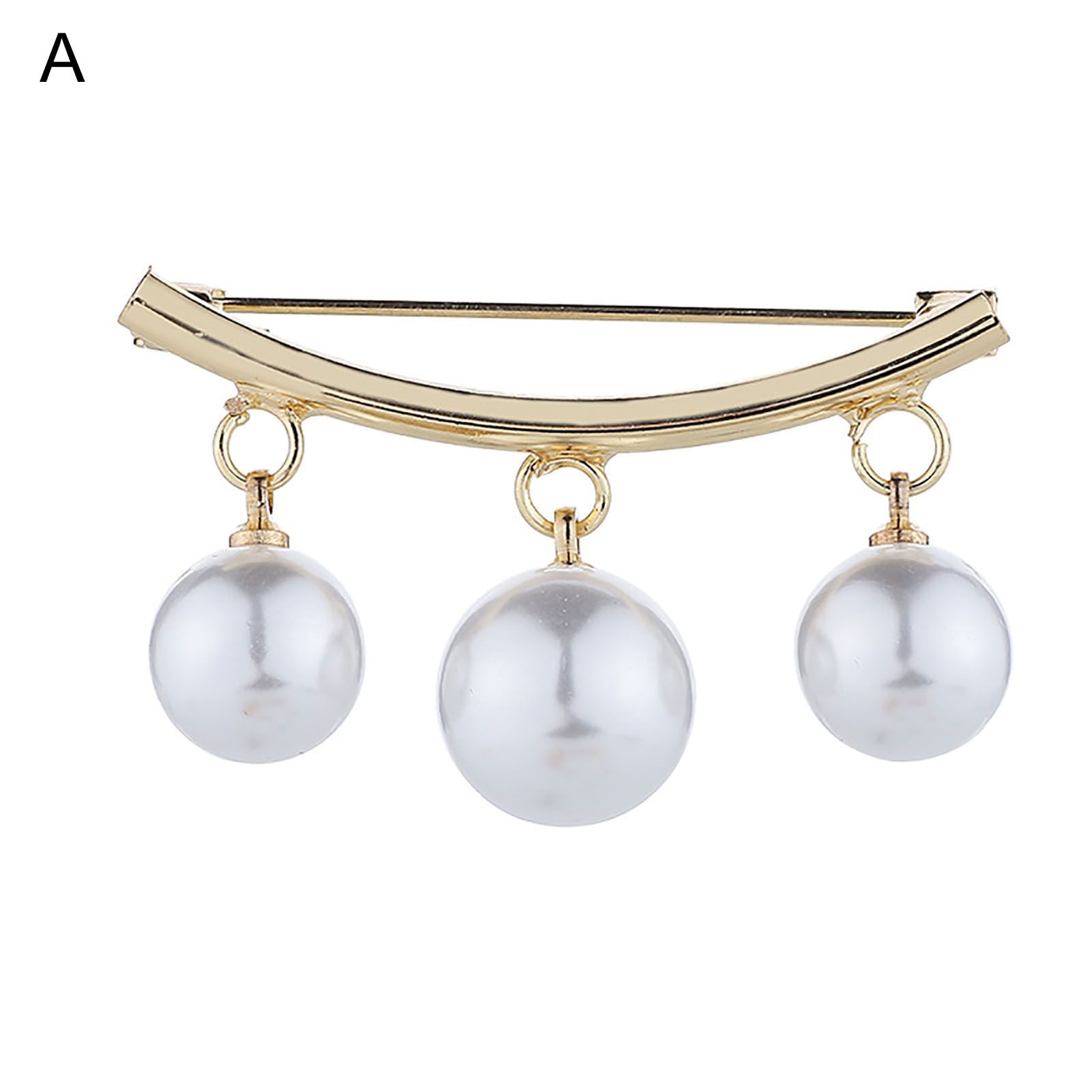 Lapel Pin Lightweight Fashion Faux Pearls Bowknot Fixed Clip