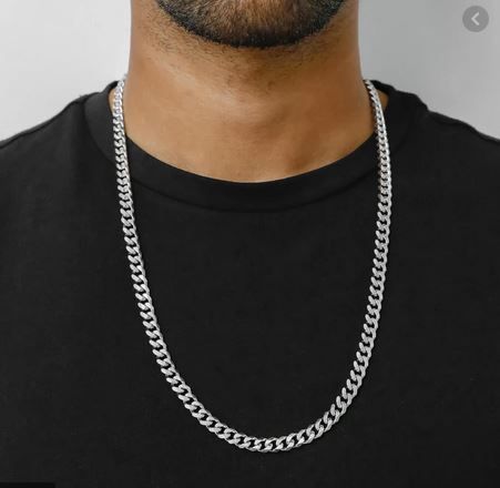 Men's Necklace Stainless Steel Cuban Link Chain