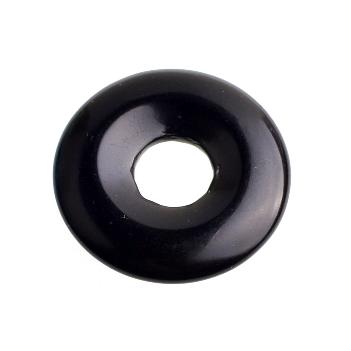 SEVENSTONE Natural Stone 40MM Quartz Buckle Donut Coin Reiki Healing Pendant Necklace Charms Men Healing Reiki Pendant for Women