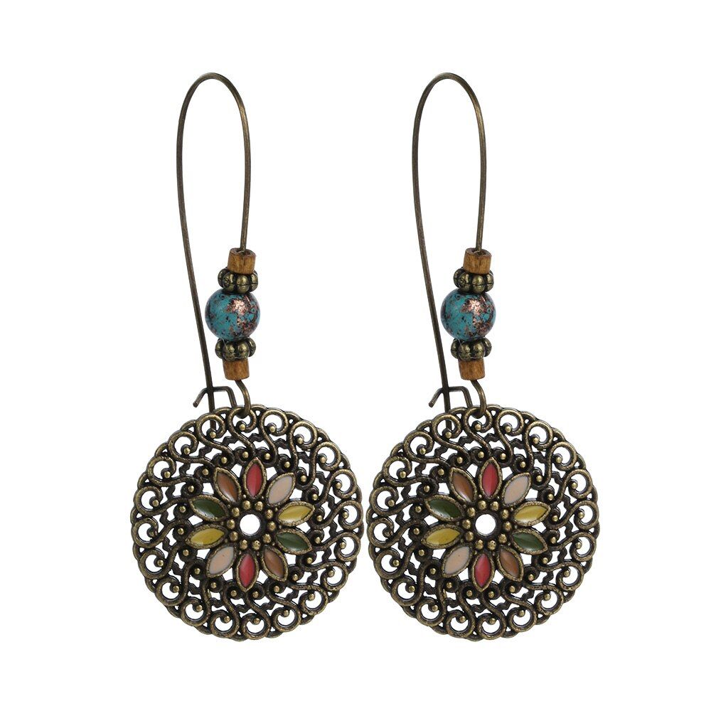2019 Multiple Vintage Ethnic Boho Dangle Drop Earrings Gifts for Women Female Anniversary Bridal Party Wedding Wholesale Jewelry