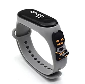 Latest Digital Super Hero and Heroine Top Ten Cartoon Character Waterproof LED Kids Watches for Boys and Girls