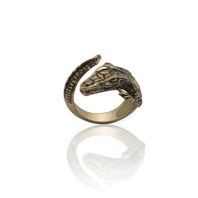 Gothic Punk Animal Ring Dog Dragon Wolf Bird Lion Head Skeleton Eagle Claw Rings For Men Women Biker Jewelry Gift Anel Masculino