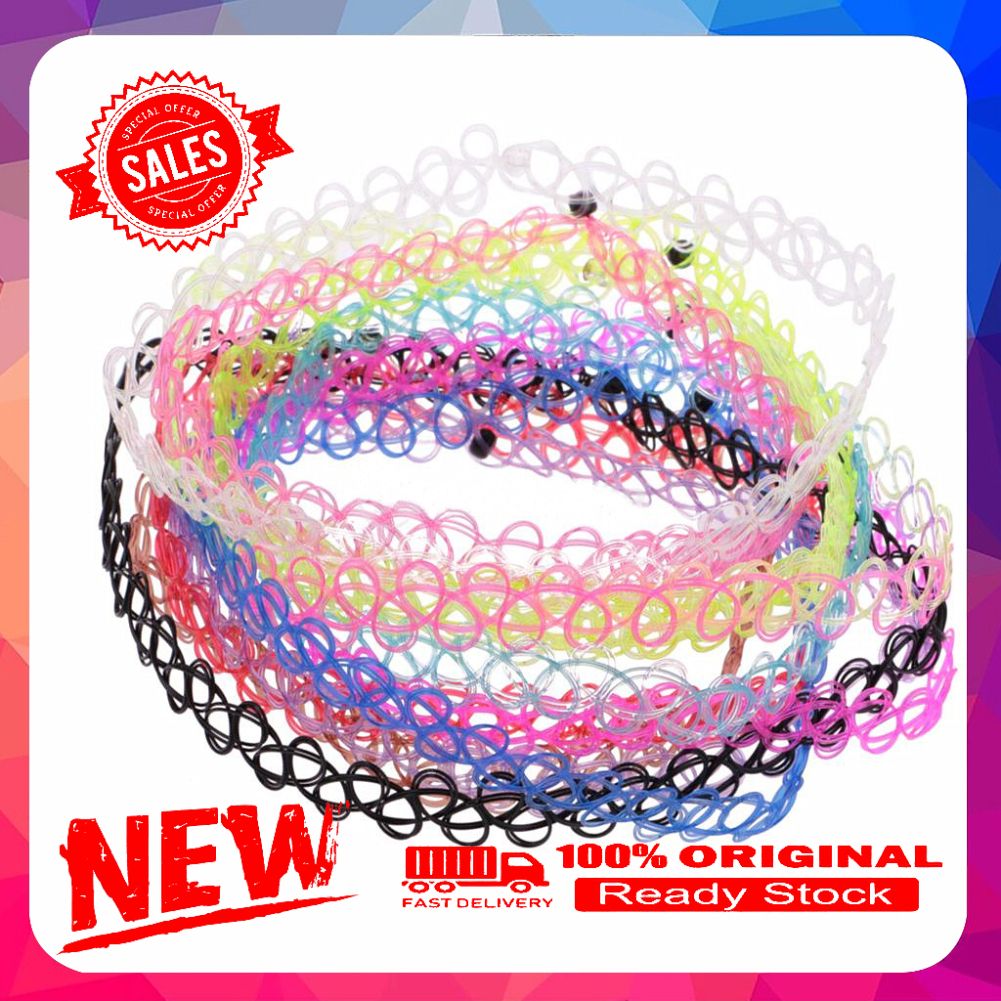 12Pcs/Set Collar Jewelry Gift Women Fashion Hollow Rope Chokers Necklaces Decor
