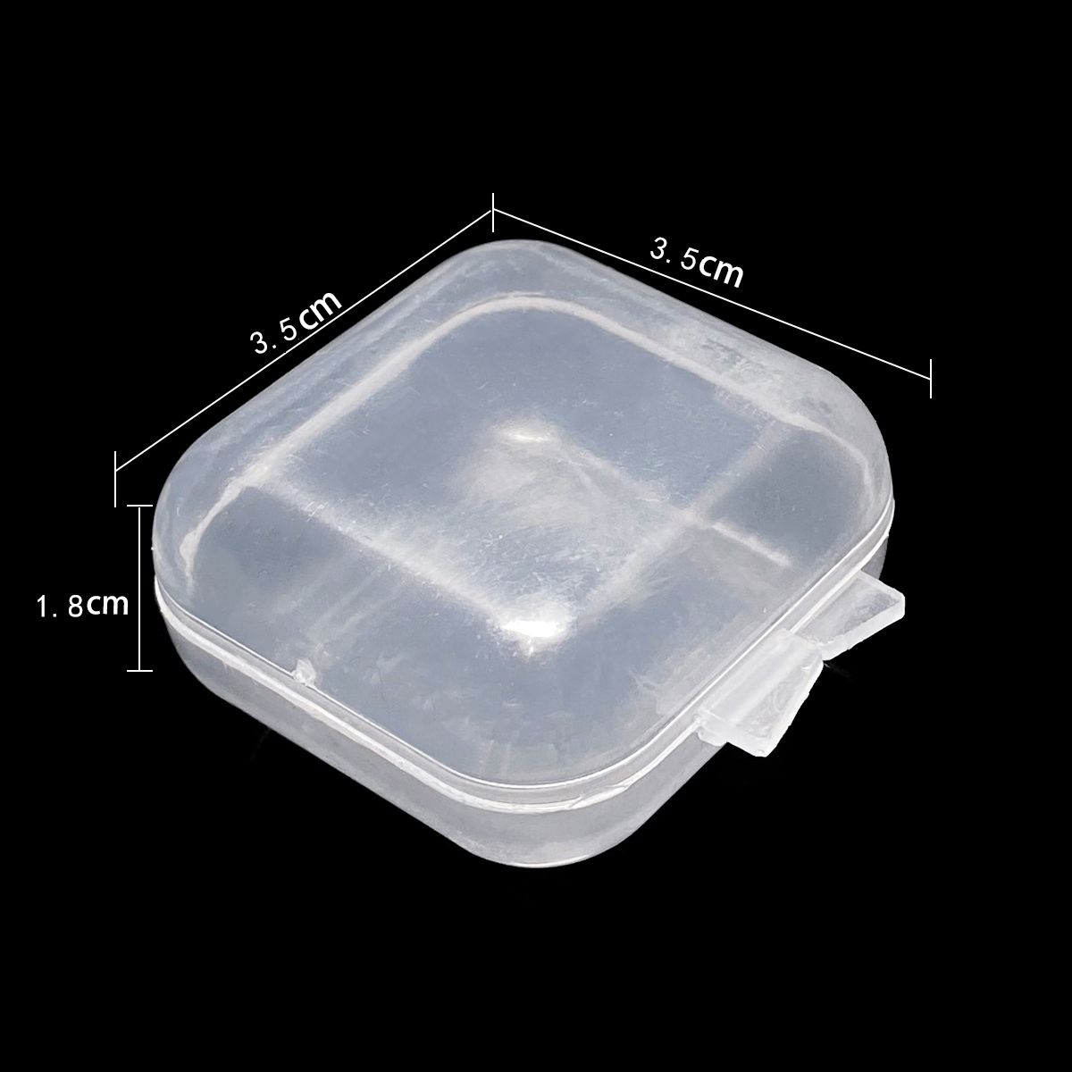 1/2/3/5Pcs multi-divided non-detachable plastic transparent box for storing jewelry