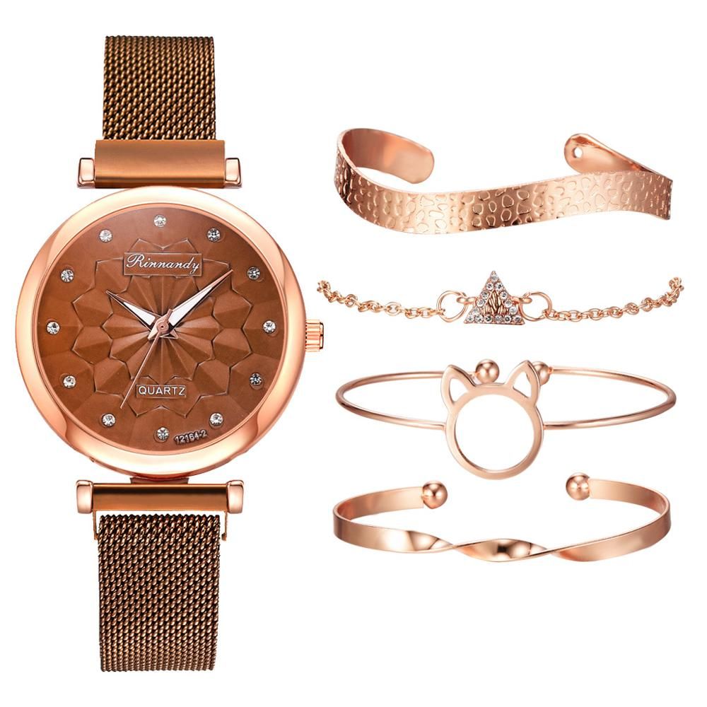 2020  Luxury Alloy Strap Fashion Ladies Clocks Temperament Wild Magnet Buckle Women Fashion Wristwatches Zegarki Damskie часы