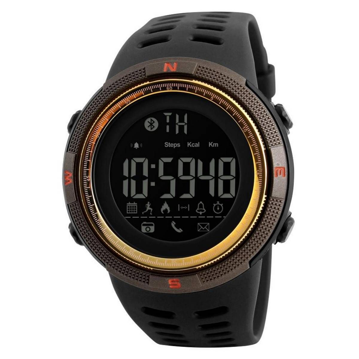 SKMEI 1250 Smart Watch Men Chrono Calories 5 Bar Waterproof Sport Watches Men Call Reminder Bluetooth Digital Watch