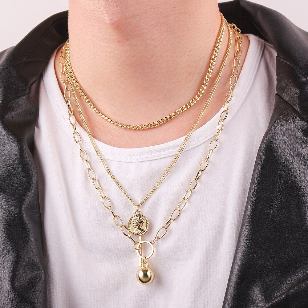 Hot Harajuku Flame Necklace Choker Punk Hip Hop Jewelry Accessories Chain Necklaces Rock Gifts For Women Men Dropshipping