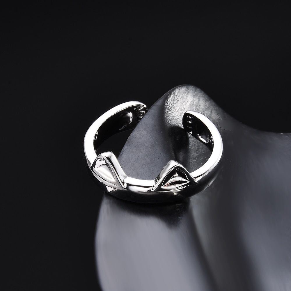 2020  CAT EARS RING Thumb Ring Adjustable Pet Gift Jewelry Accessories Rings Anillos Gothic Bague Femme