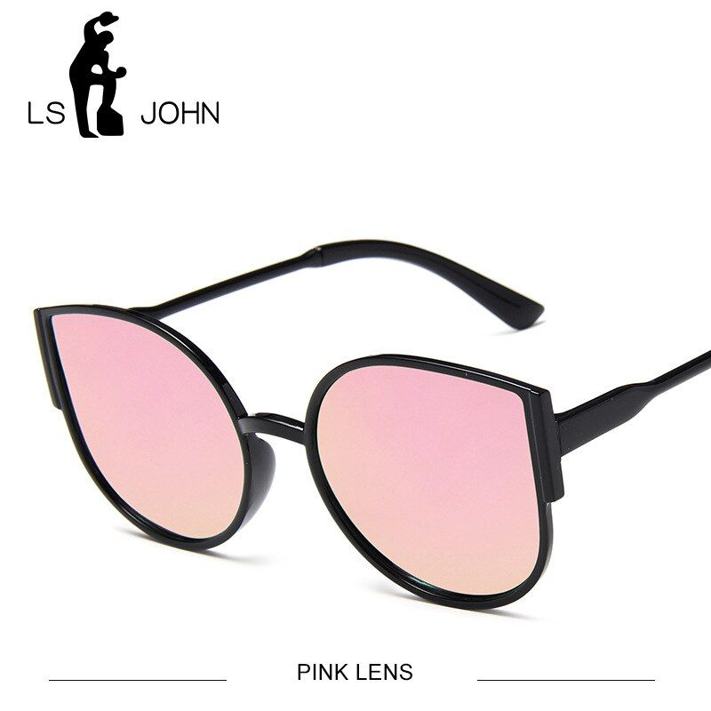 PINKLS JOHN 2019 Brand Designer Cat Eye Sunglasses Women Luxury Plastic Sun Glasses Classic Retro Outdoor Oculos De Sol Gafas