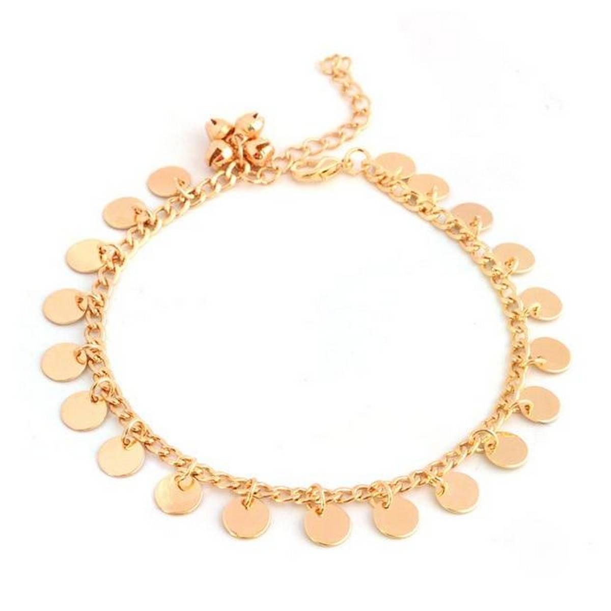 New Bells Round Boho Anklet Foot Chain Ankle Summer Bracelet Charm Anklet Tassel Sandals Barefoot Beach Foot Bridal Jewelry Gift