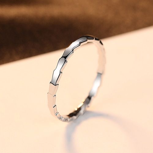 CZCITY Brands  Simple  925 Sterling Silver Sawtooth Melody White Finger Rings for Women Sterling Silver Jewelry Gift