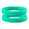 2Pcs Fashion Silicone Wristba Wrist Ba Solid Color Sports Design Brelets