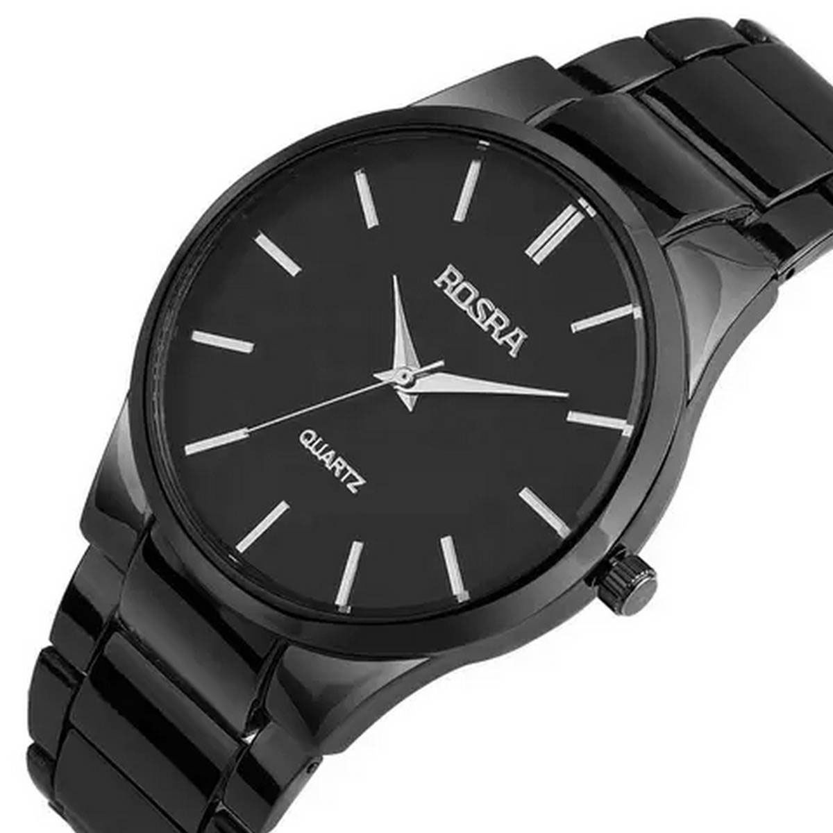 Steeliness Steel Watch For Men's black