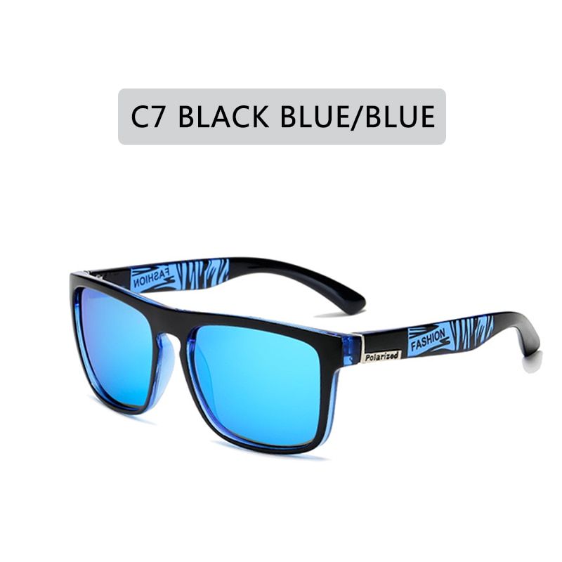 ZXWLYXGX  DESIGN larized Sunglasses Men Women Driving Sun Glasses Male Square Goggles UV400 Eyewear oculos de sol-C7-larized