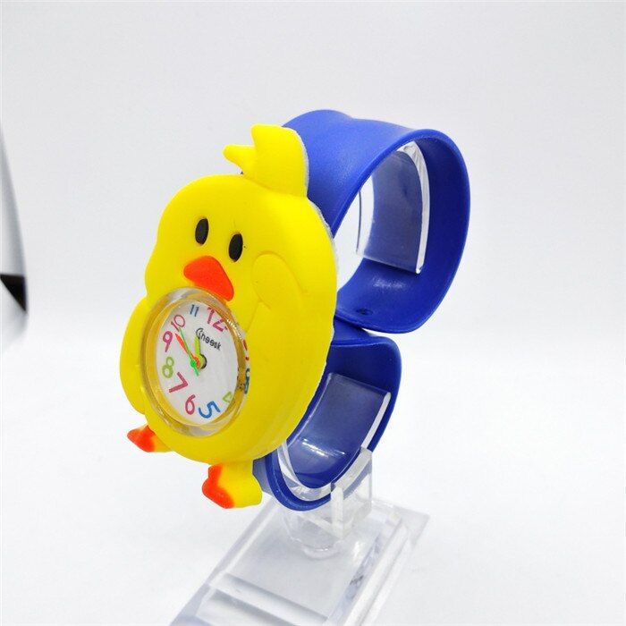 Fashion Kids Watches Animal Little yellow chicken Cute Children Clock Baby Kid Quartz Waterproof Wrist Watch for Girls Boys Gift