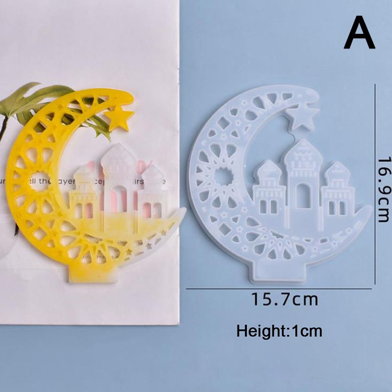 Silicon Moon House Ghost Mold DIY Epoxy Resin Swing Table Mould Home Decoration