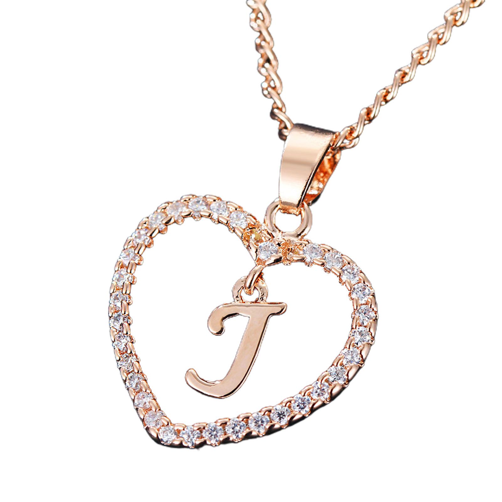 Charm Neckle Adjusle 26 Letters Love Choker Neckle