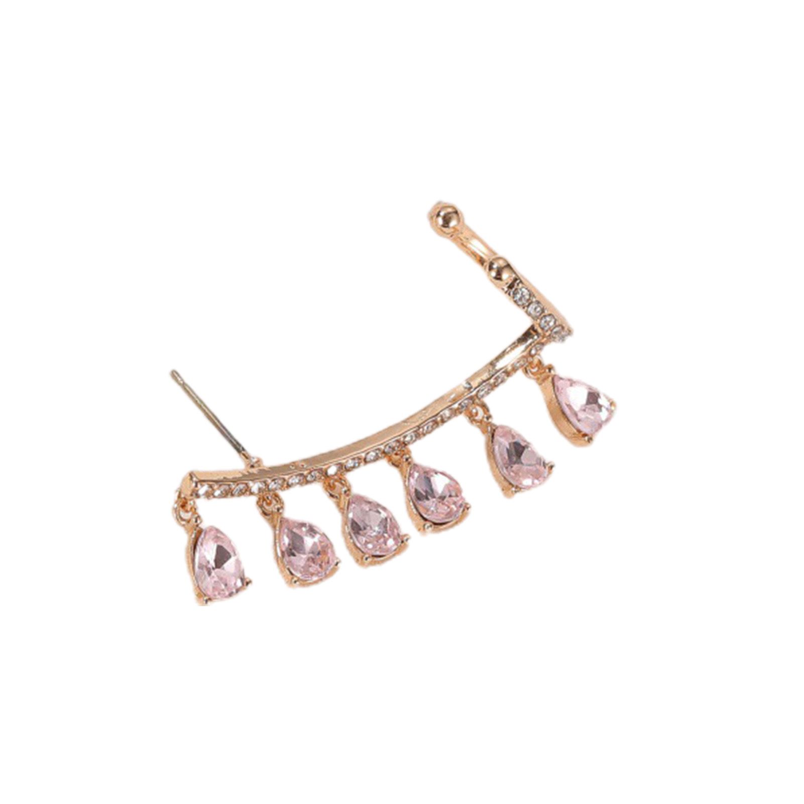 Clip Earring Intellectual Water Drop Stud Clip Earring