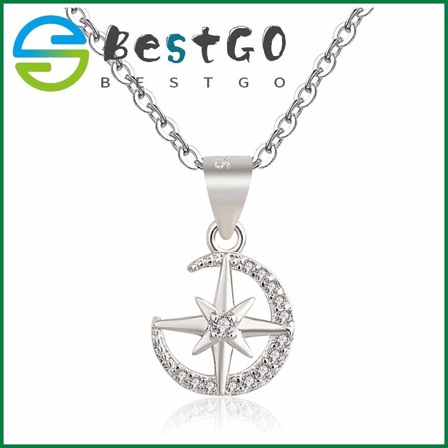 Korean Inlaid Star And Moon Pendant Pendant Can Be Matched With Necklace Star And Moon Creative Pendant For Girlfriend Gift