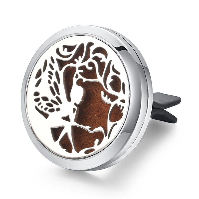 Diffuser Jewelry Flower Butterfly Air Freshener Stainless Vent Freshener Essential Oil Diffuser Car Clip Aromatherapy Pendants