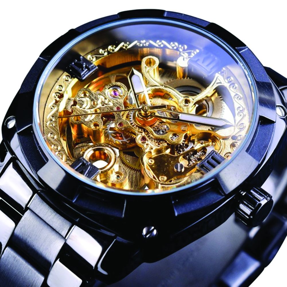 Yfashion Men Waterproof Automatic Mechanical Watch