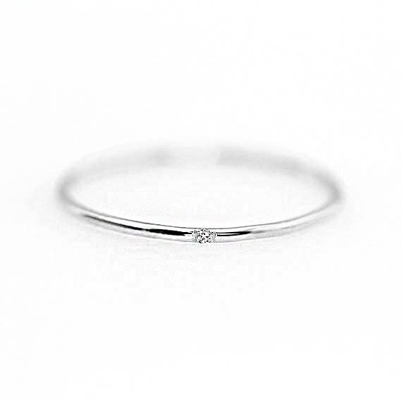 Double Fair 2021 Minimal Zircon Finger Rings For Women Gift 3 Color 1mm Full Round Thin Fashion Jewelry Ring HotSale KCR101M