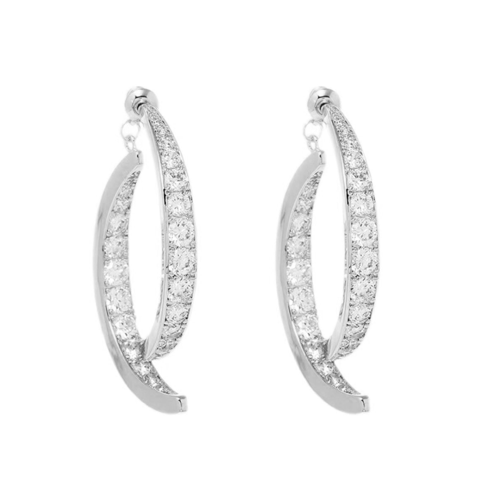 Stud Eargs Korean Style Lightweight Sparkling Ear Cuffs