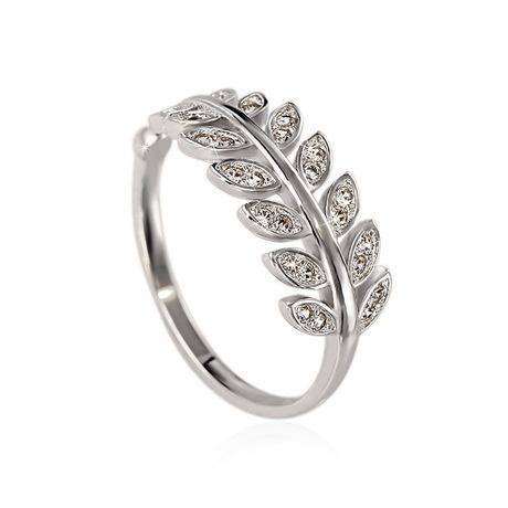 leaf Stone zircon Finger ring For Women