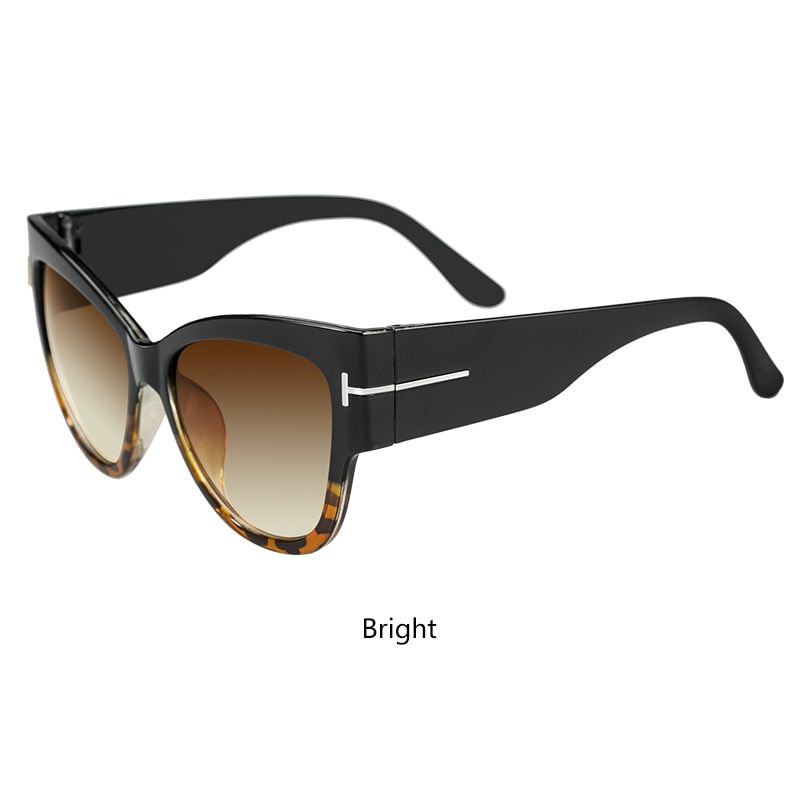 2021 Cat Eye Sunglasses Women New Fashion Brand Designer Sunglasses Women Big Black oversized Sun Glasses Lunette De Soleil Femm