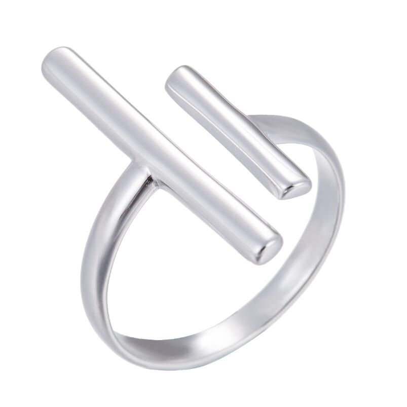 Jisensp Geometric Punk Rings for Women Adjustable Cat Leaf Cone Arrow CZ Trendy Rings Midi Ring Wedding Party Gifts
