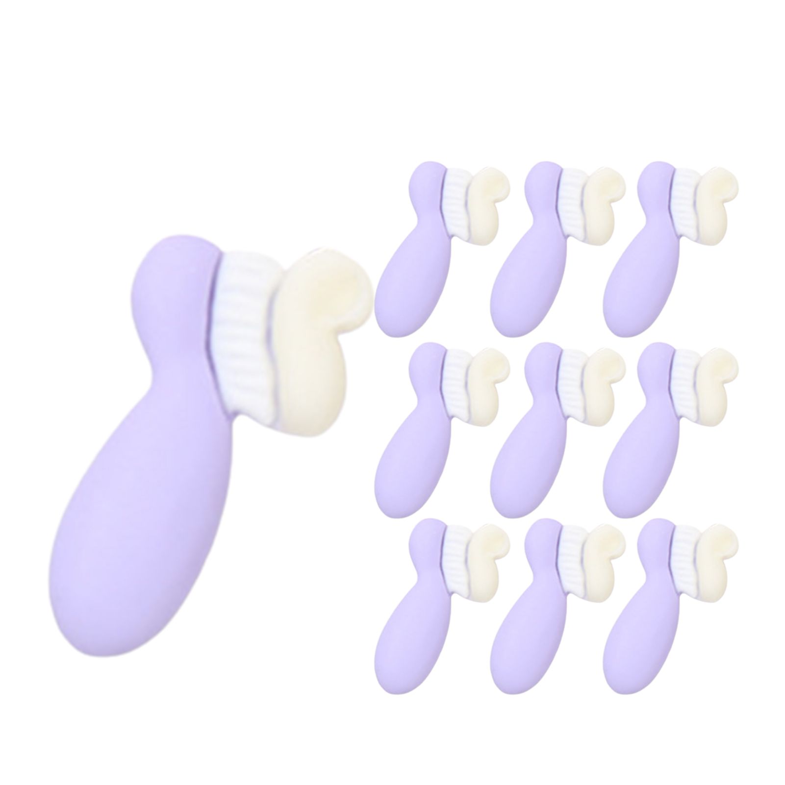 10Pcs DIY Materials Simulated Toothbrush Toothpaste Phone Case Decor Jewelry Handmade Mini Resin Doll Accessories for Refrigerator Magnets