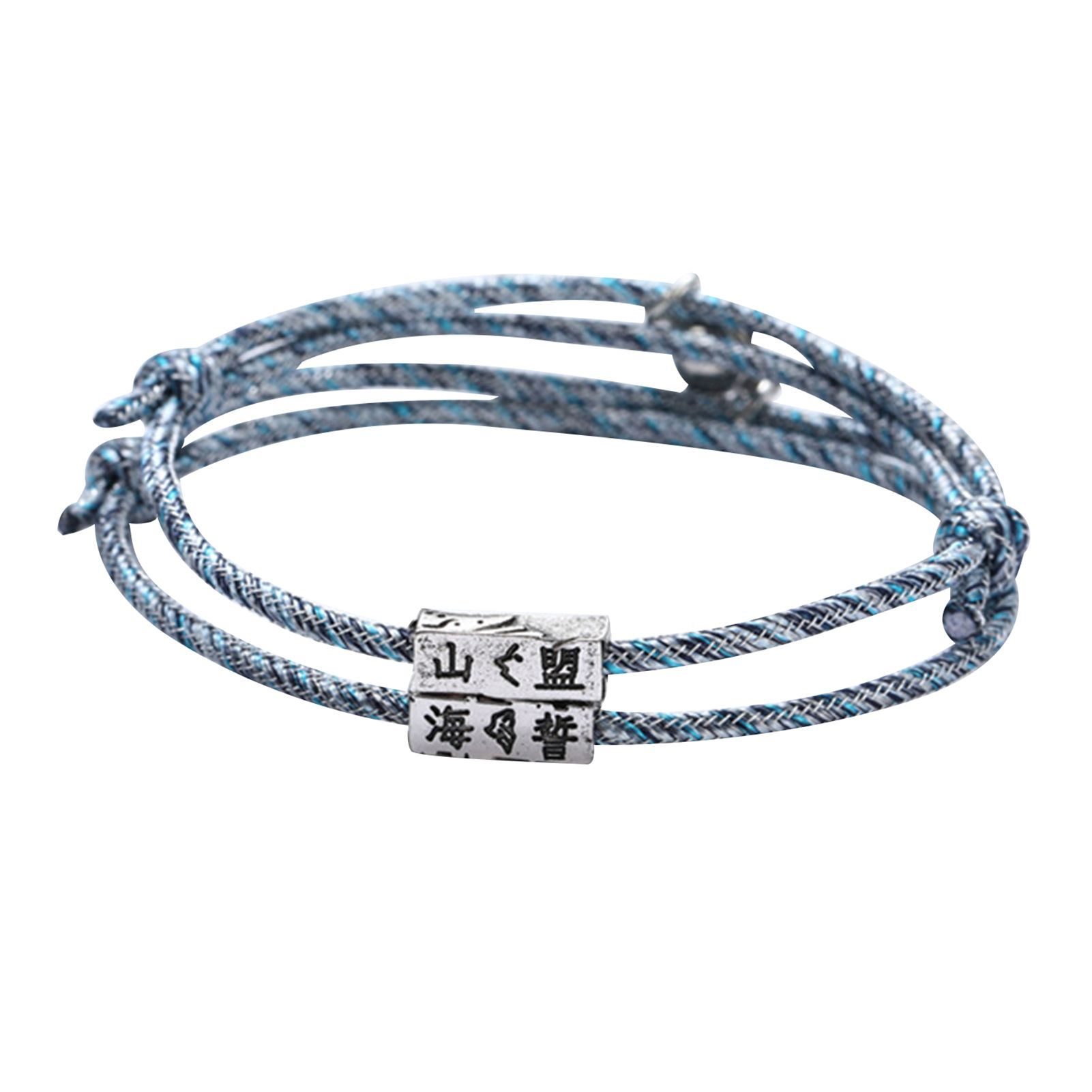 2Pcs Unisex Couple Magnetic Bracelet Rope Braided Lover Valentine Gift Jewelry