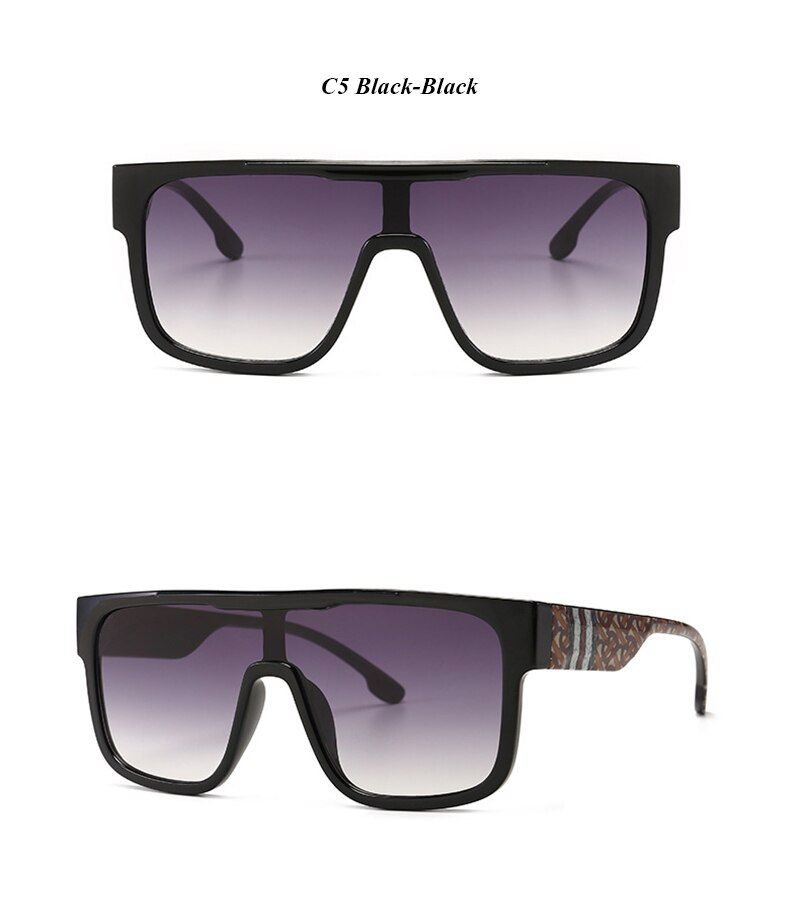 C5 With Bag-Clothmimiyou Square Sunglasses Women Scottish Pattern Retro Fashion Sunglasses Men Sun Glasses Brand UV400 Eyeglasses Shades