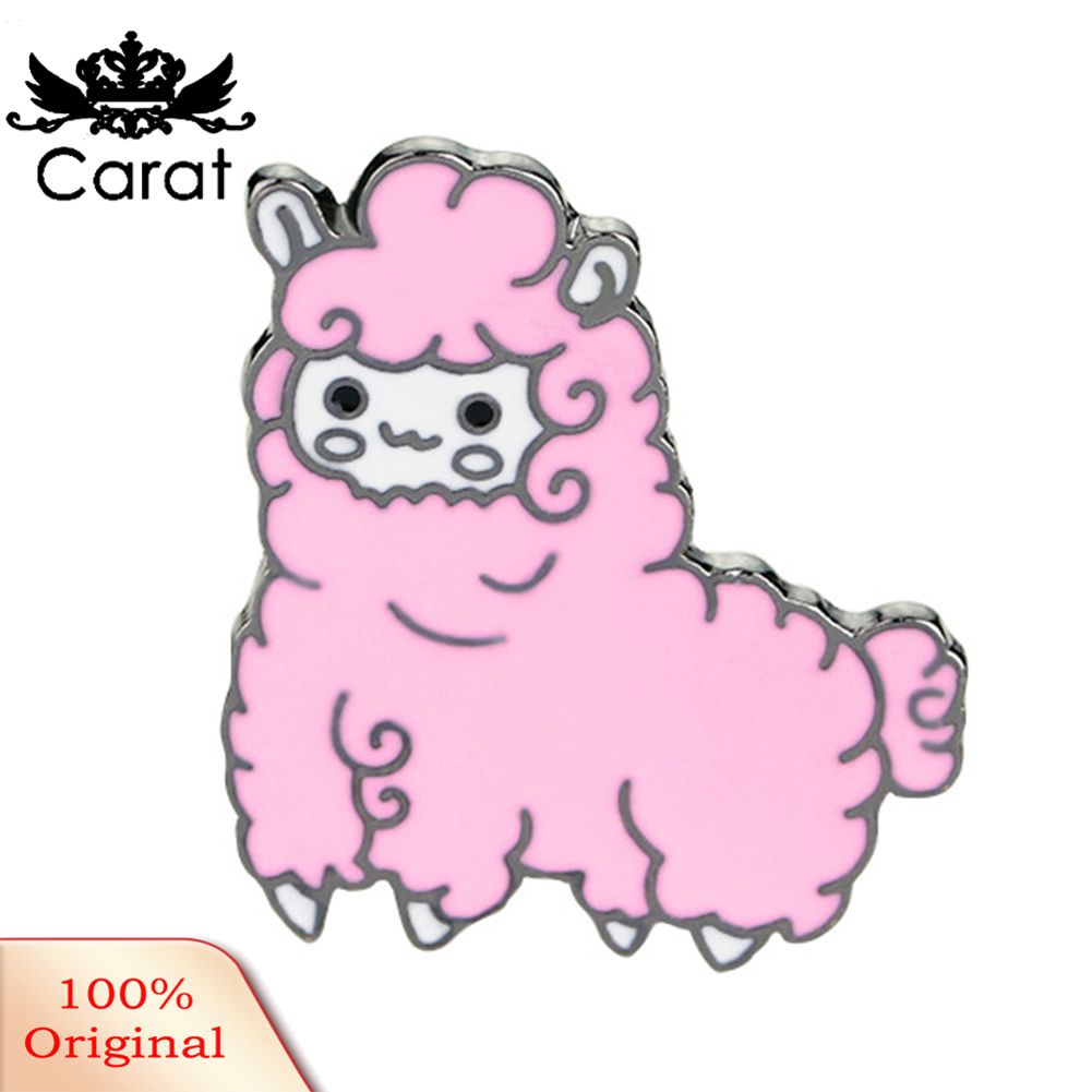 Lovely Cartoon Sheep Alpa Alloy Brooch Pin Women Girls Clothes Ornament Gift