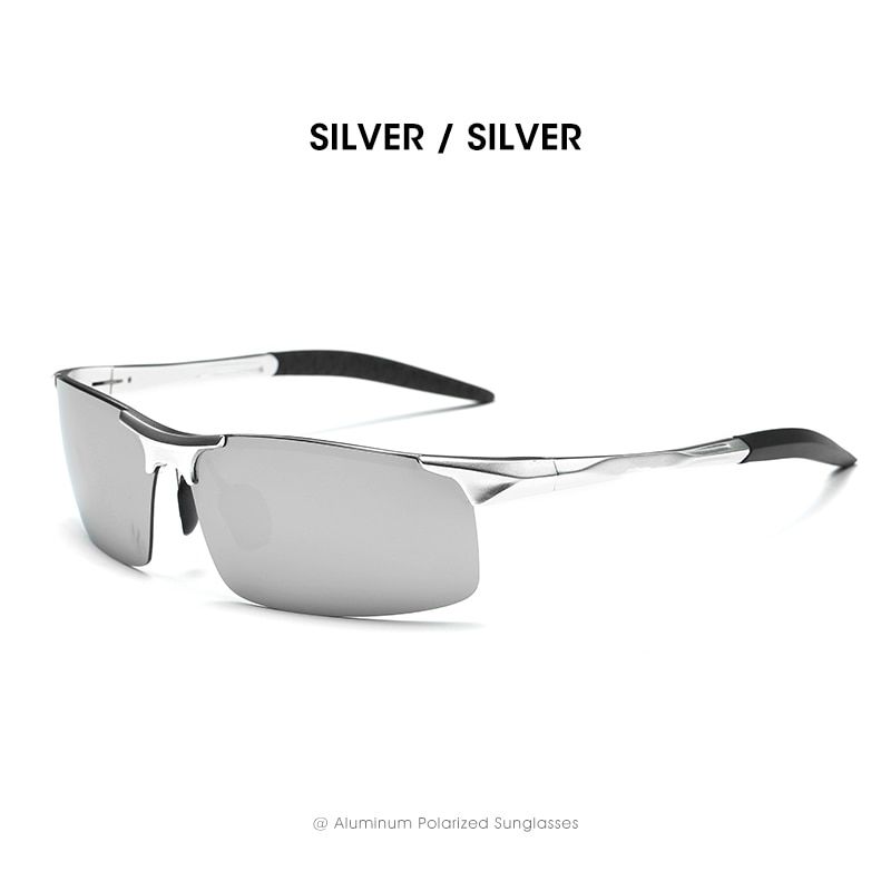 CoolPandas larized Men's Aluminum Sunglasses Driving Mirror Lens Male Sun Glasses For Men Women Eyewear UV400 Oculos De Sol--